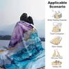 1pc Marble Pattern Lightweight Flannel Blanket, Comfortable and Warm Blanket, for Camping Sofa Bed and Couch Office, Gift