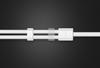 Headphone Splitter Adapter Mini Jack 3.5mm Aux Microphone Silver