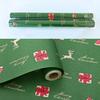 Weihnachtsgeschenkpapier 16ft/33ft Rentier Weihnachtsmann Geschenkpapier Weihnachtsglocke Verpackung