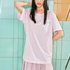 Skechers American Retro Letter Print Loose Round Neck Quick-Dry Short Sleeve T-Shirt Unisex Tops Light-Pink L224U080-03JG