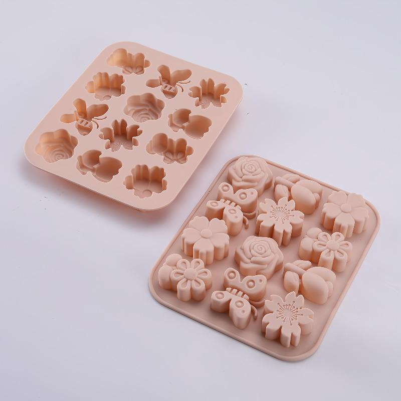 Cute Flower Shaped Silicone Ice Cube Tray, Food Grade Sunflower Ice Mold for Home, Kitchen, Party, BPA-Free