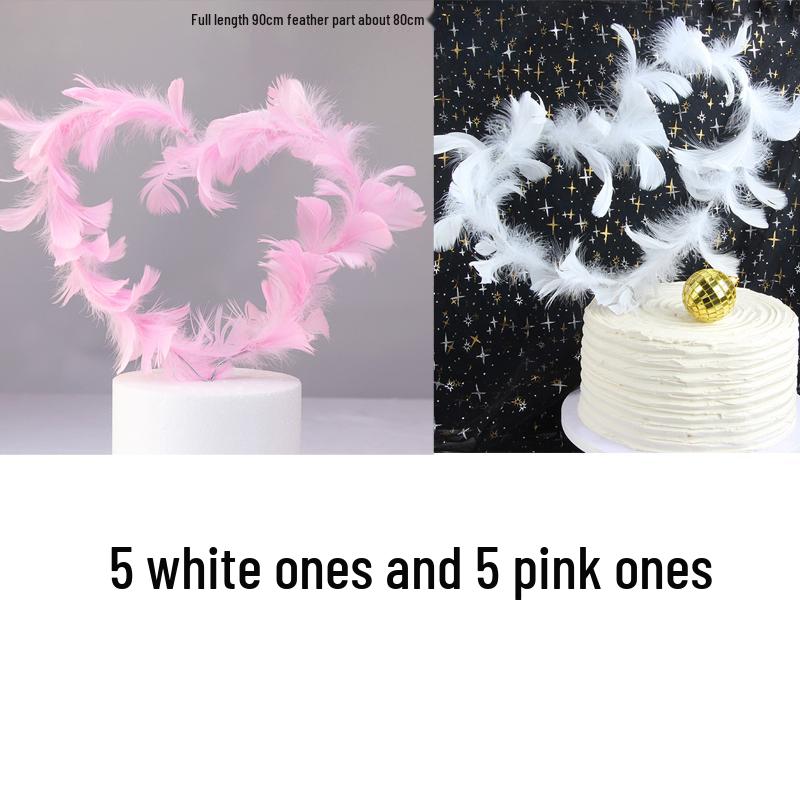 10 Anielskich Piórkowych Topperów i Ozdób na Tort