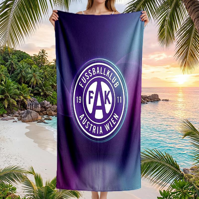 Austria Wien FC stampa Asciugamano da Spiaggia Quick Dry Microfibra Assorbente Portatile da Viaggio Asciugamano da Nuoto