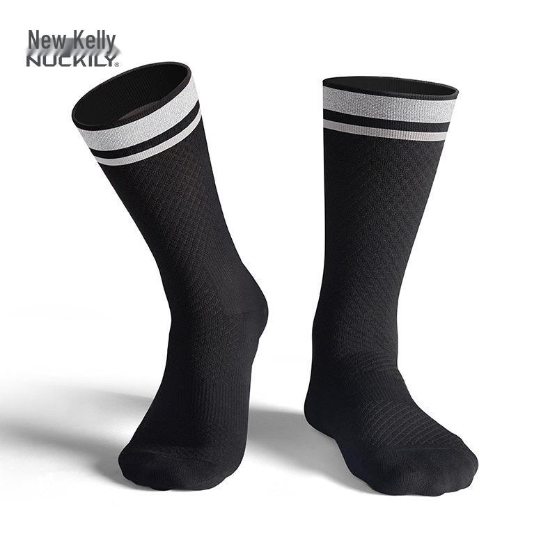 

Unisex Reflective Compression Running & Cycling Socks: Sweat-Wicking, Anti-Odor, Long Calf Fit Medium
