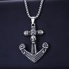 Necklace Vintage Anchor Viking Like Nautical Sailing Cross Pendant