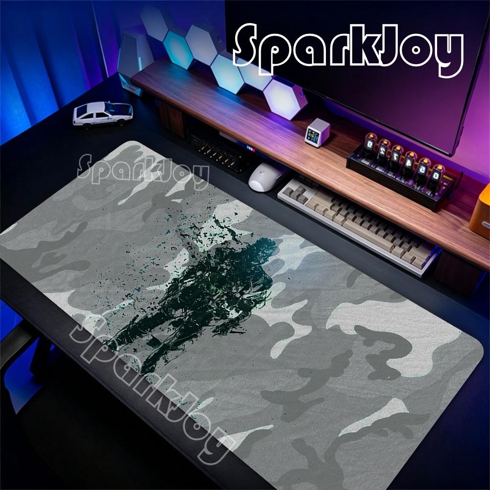 Hot Mouse Pad Office Pc Hd Anime Gamer Cabinet Keyboard Mousepad Metal Gear Solid Laptop Gaming Accessories Desk Mat Xxl Carpet