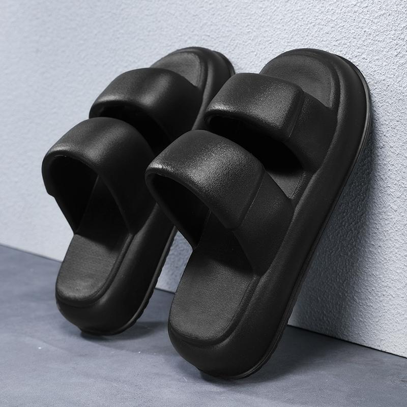 Mode Nya Herr EVA Tofflor Halkfria Högelastiska Inomhus-Utomhus Herrtofflor Mjuka Bekväma Lätta Herrsandaler Tofflor Strandskor för Män