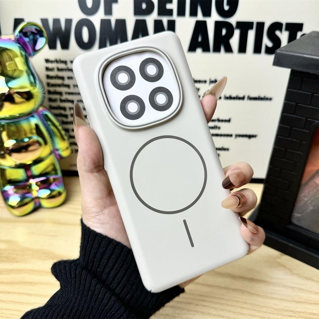 For MI Redmi Note14 Pro Plus Case Simple and soft magnetic PC skin-friendly Anti-fall Cover For Redmi Note 14 Pro+ Funda