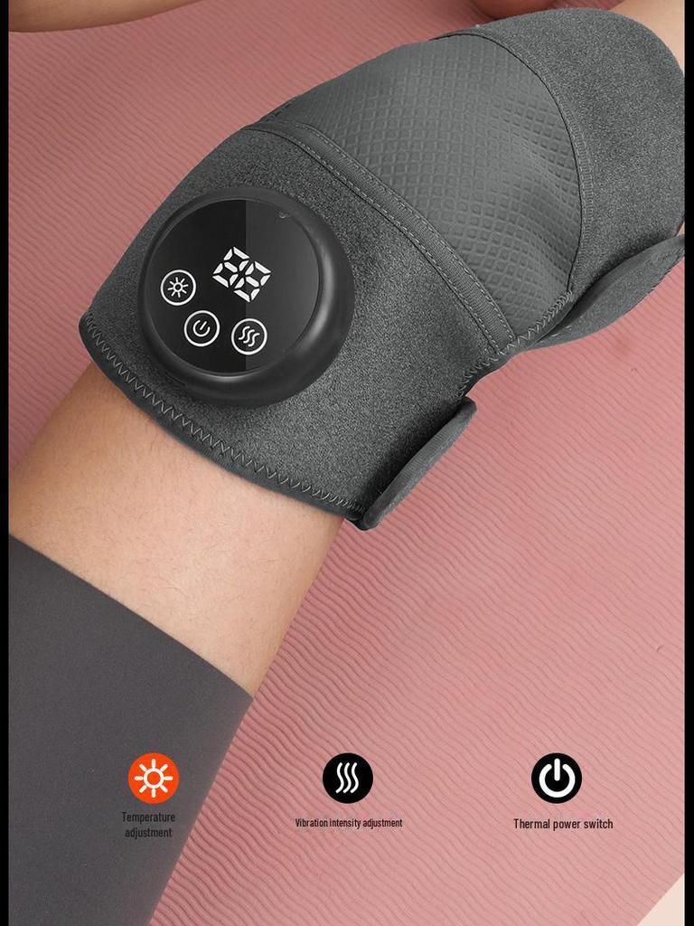 Electric Heated Knee Pad Massager - Self-Heating Therapy for Pain Relief and Warmth In Cold Legs and Joints.