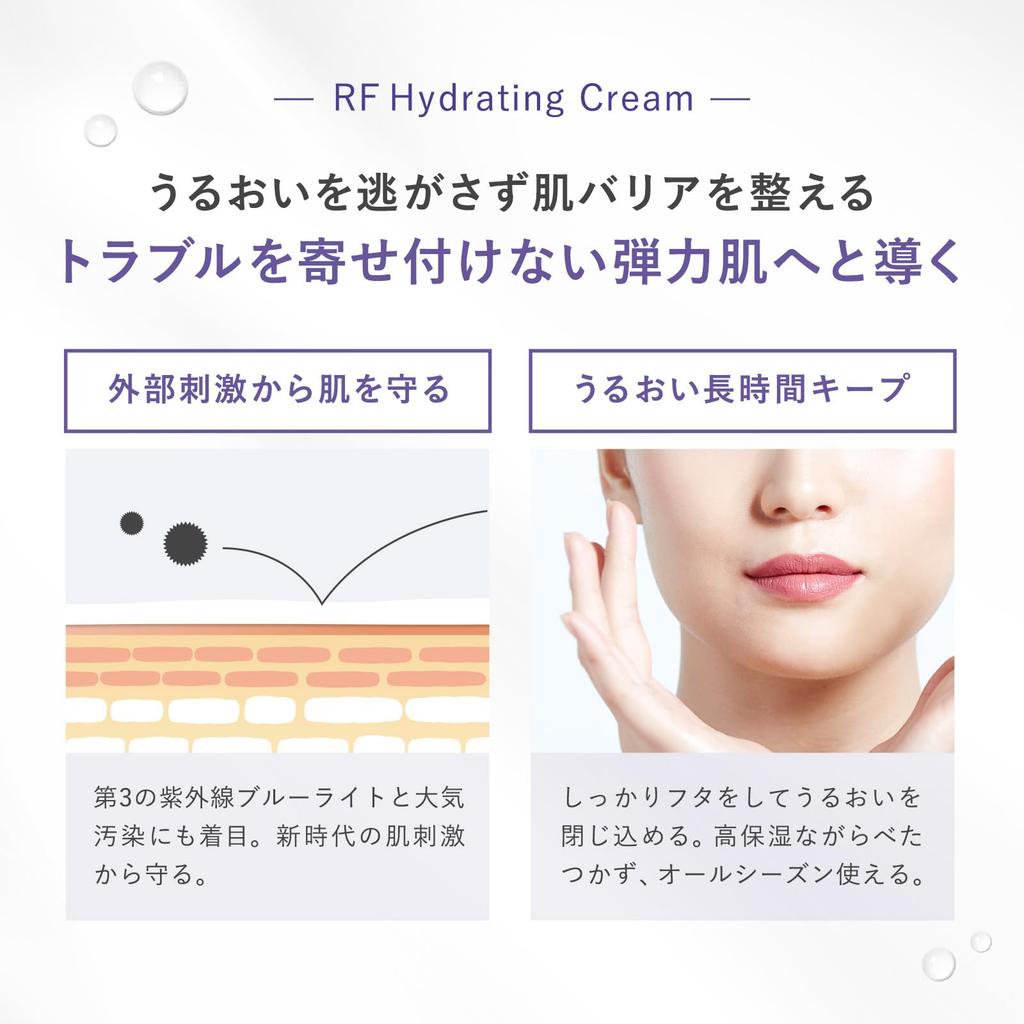 PLUEST RF Hydrating Moisturizing Face Cream with Respect for the Aged Day Includes Resale Prevention Number Cream, Emulsion, Ceramide, 50g, Gift,