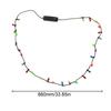 Christmas Necklace LED Bulbs Necklaces Holiday Accessories For Kids Men Women Festival Celebration Stage Show Theater