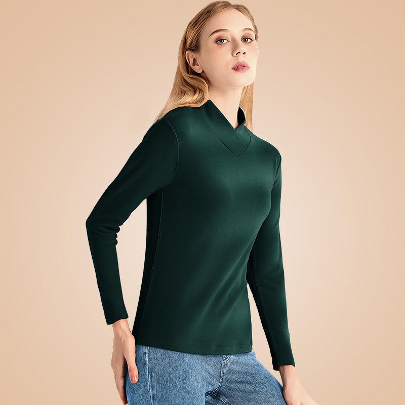 

Женское антибактериальное флисовое термобелье - Модный облегающий крой, Универсальный воротник-стойка для осени и зимы M