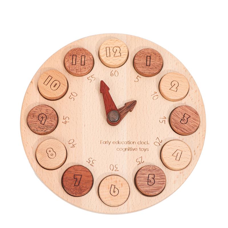 

Детские деревянные обучающие часы-игрушка для раннего развития