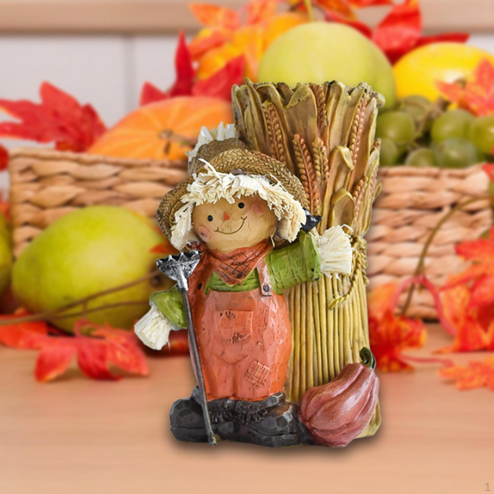 

Тонкая работа подсвечник статуэтка человека украшение мультфильм фигурка для стола Scarecrow Boy