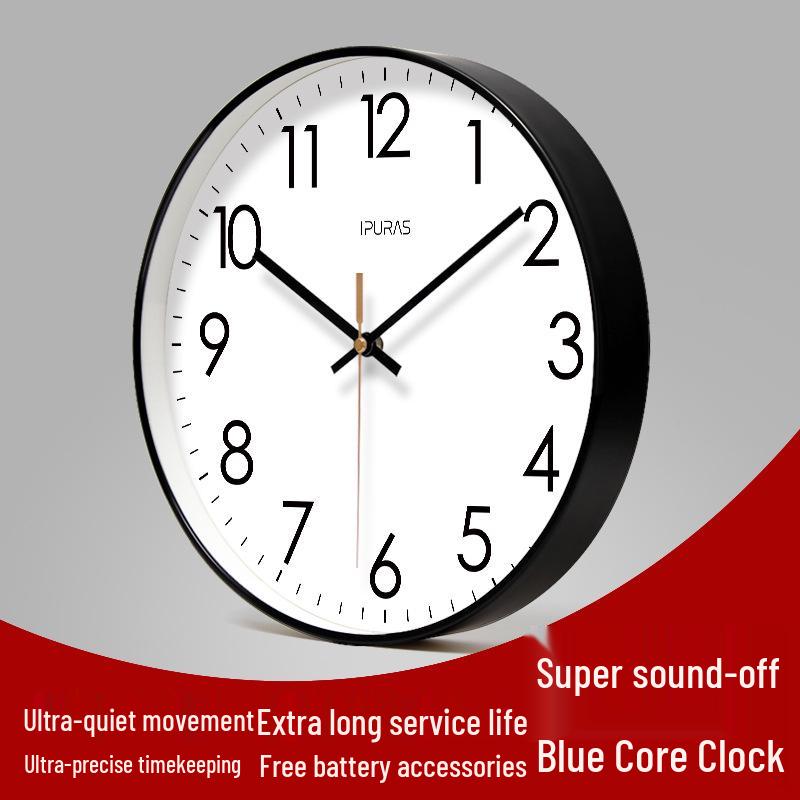 Yipula 6026 Perpetual LCD Wall Clock - Silent Dual Date Classic for Living Room