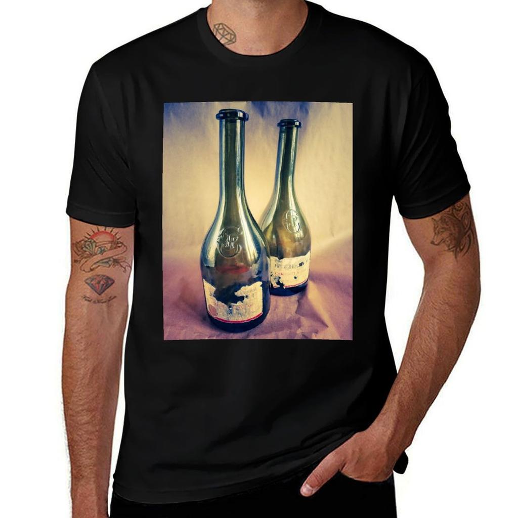 Two Bottles TShirt Street Fashion Casual Tee Shirt