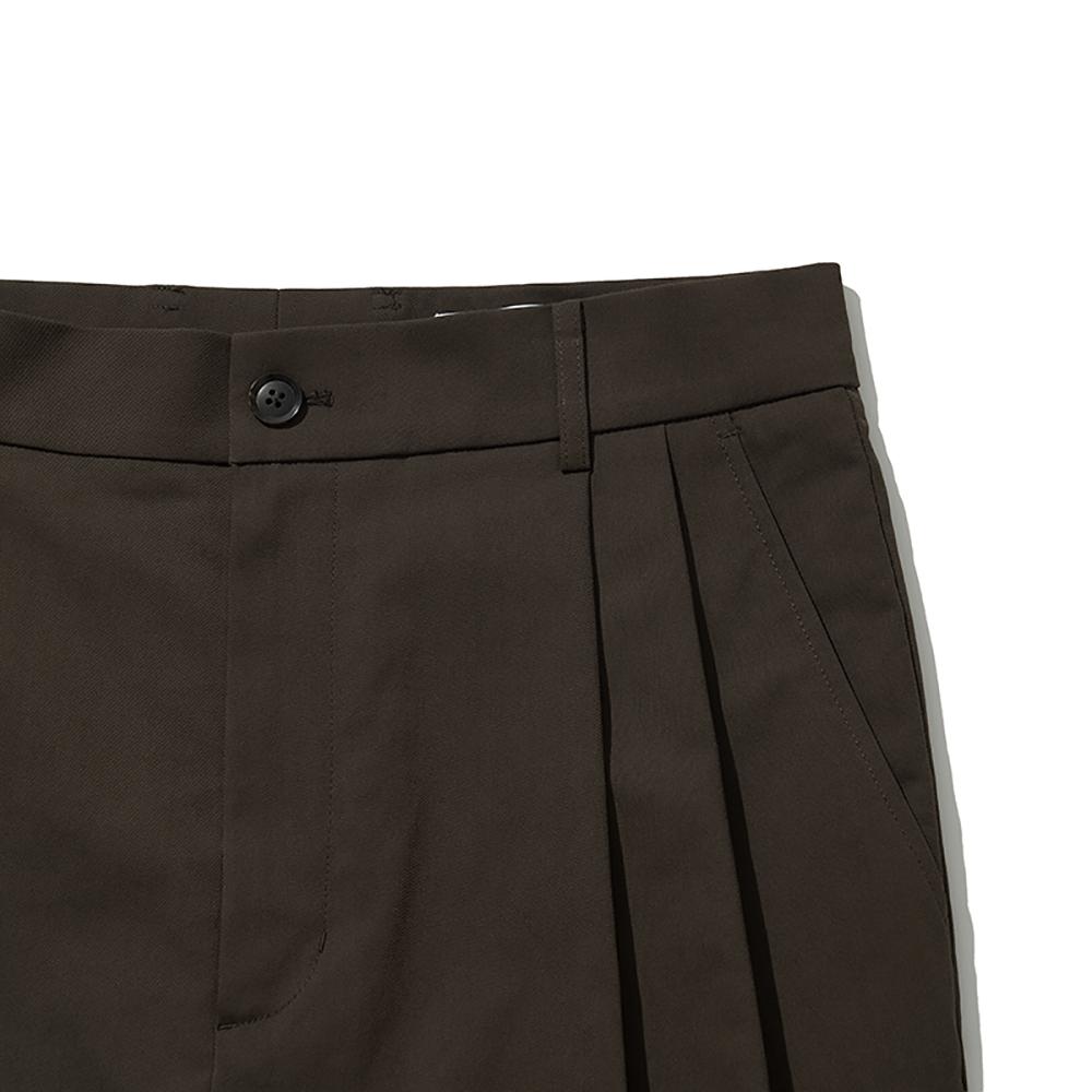 HISHANDER Two Pleats Tapered Pants