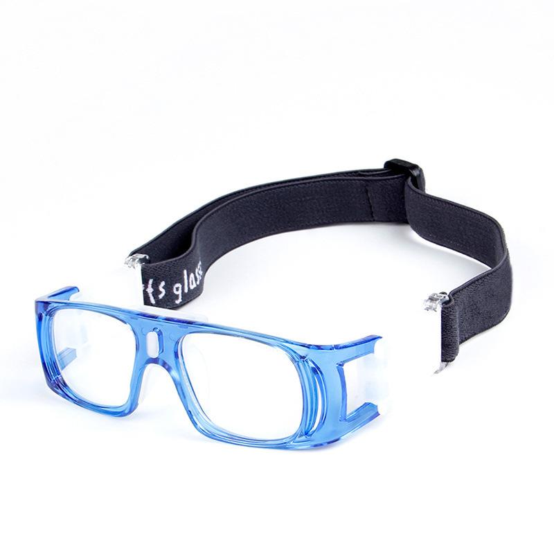 

OPOLLY Outdoor children s basketball sports glasses for boys, dustproof and windproof, suitable for marathon running, prescription glasses Sea Blue+White nose pad