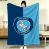 Wycombe Wanderers Fc Print Flannel Blanket, High Quality Comfortable for All Seasons, Home Decor, Warmth and Comfort, Perfect for Christmas Gifts