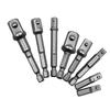 Prodlužovací adaptér pro převod šestihranného dříku na čtyřhran pro klíče 1/4", 3/8", 1/2"