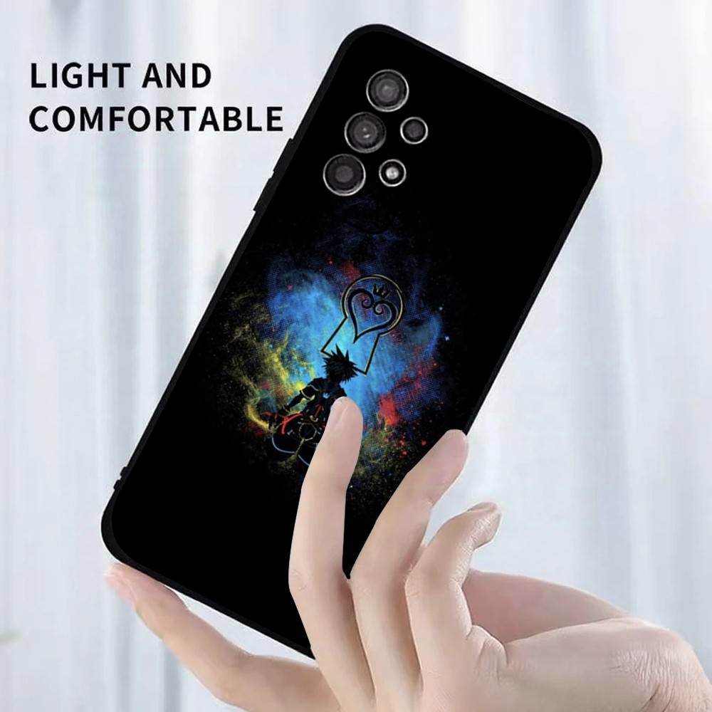 K-Kingdom Hearts Game Phone Case For Samsung S25,S24,S23,S22,S21,S20,S10,Ultra,Plus,Lite,FE,Soft Silicone Black Cover
