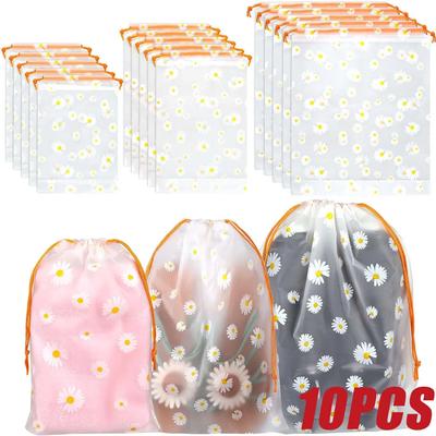 5/10 pezzi Borse da viaggio per scarpe Borse portaoggetti con coulisse impermeabili 3 misure Borsa portaoggetti riutilizzabile salvaspazio per giocattoli Scarpe Vestiti Asciugamano