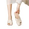 Soft-soled bag head slippers for women's outer wear 2025 new flat-bottomed lazy one-pedal comfortable maternity shoes are cool and half versatile