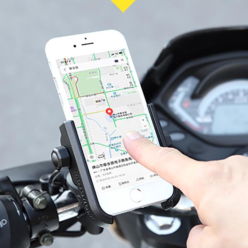 MOTOWOLF Motor Bike Bicycle Motorcycle Phone Mount Holder 360 Degrees Rotation Phone Holder Universal ALL Phone with USB
