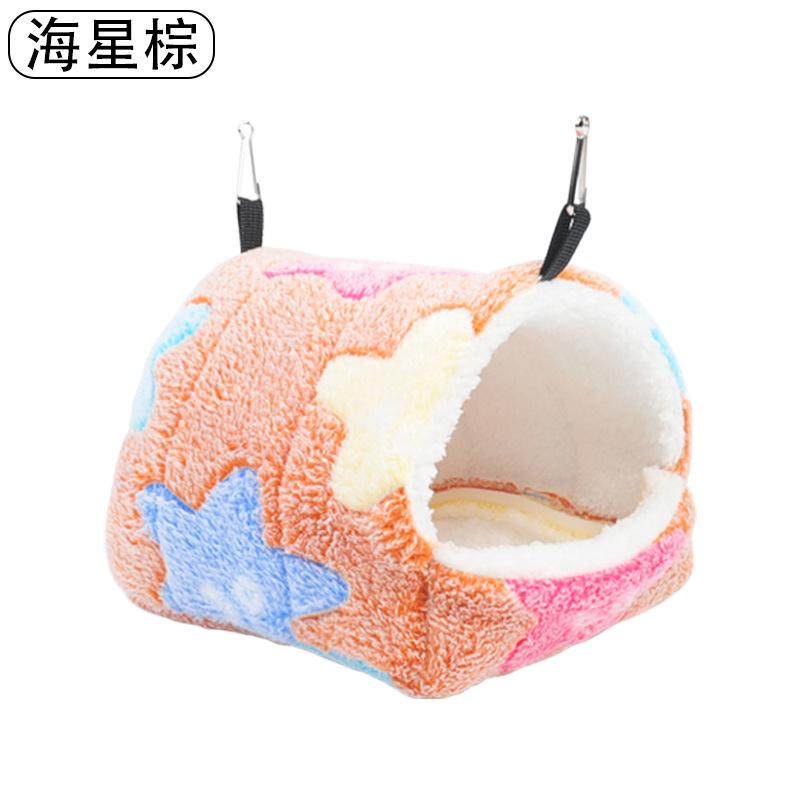 Zuckergleiter Warmes Winter-Baumwollnest Korallen-Samt-Hängematte Kleintierbedarf Eichhörnchen Baumwoll-Hängehöhle