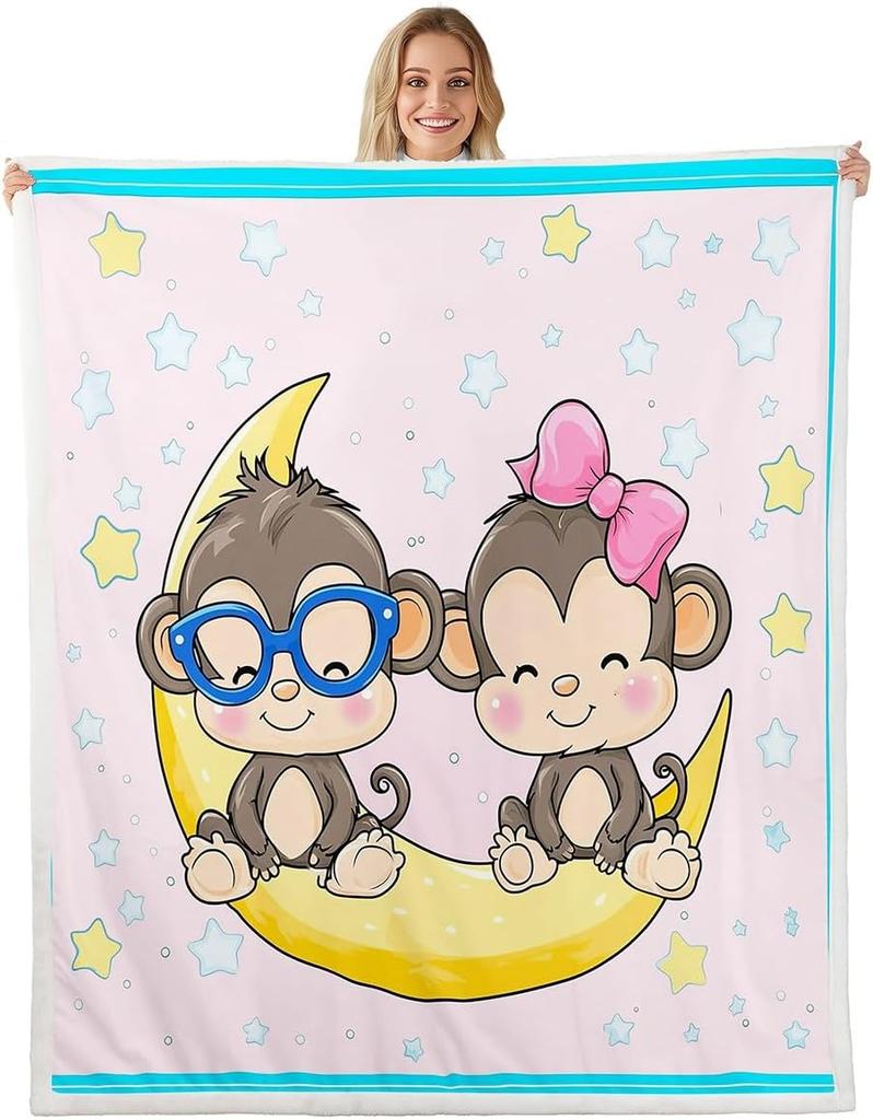 Süße Schnecken-Decke Weicher Fleece-Überwurf Regenschirm-Design Kinderzimmer-Dekoration Babygeschenk Garten-Thema