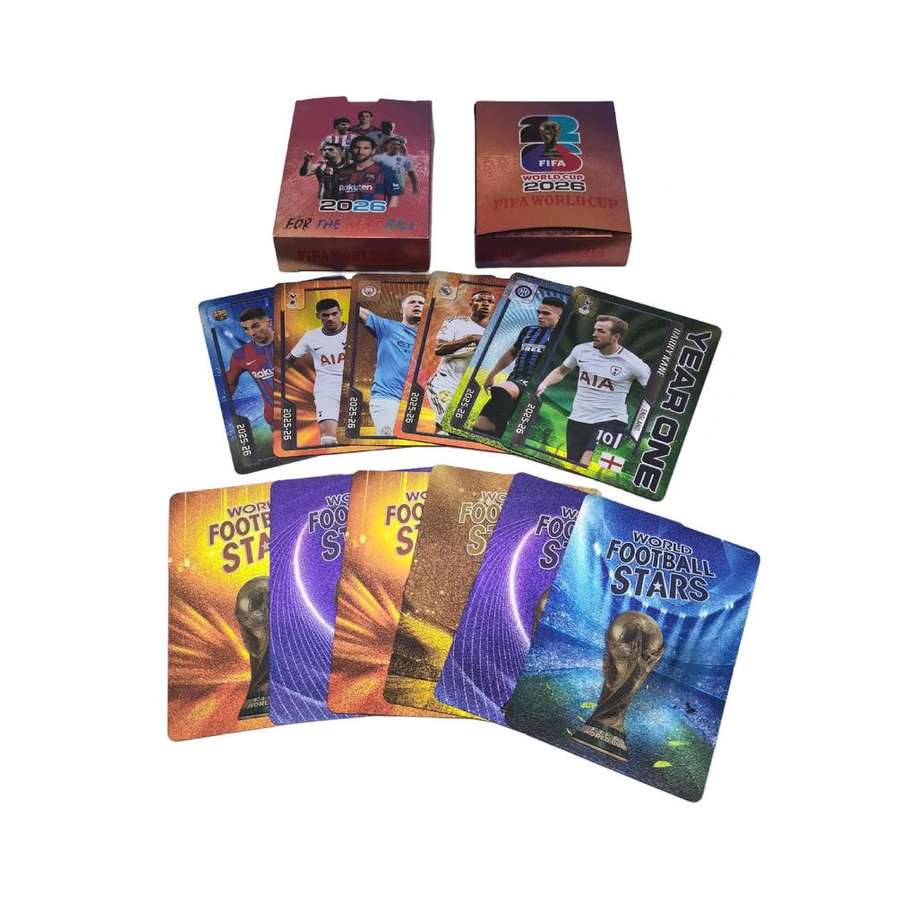 Hot Selling 2026 World Cup Gold Foil Football Player Cards - 55 Card Collection Game