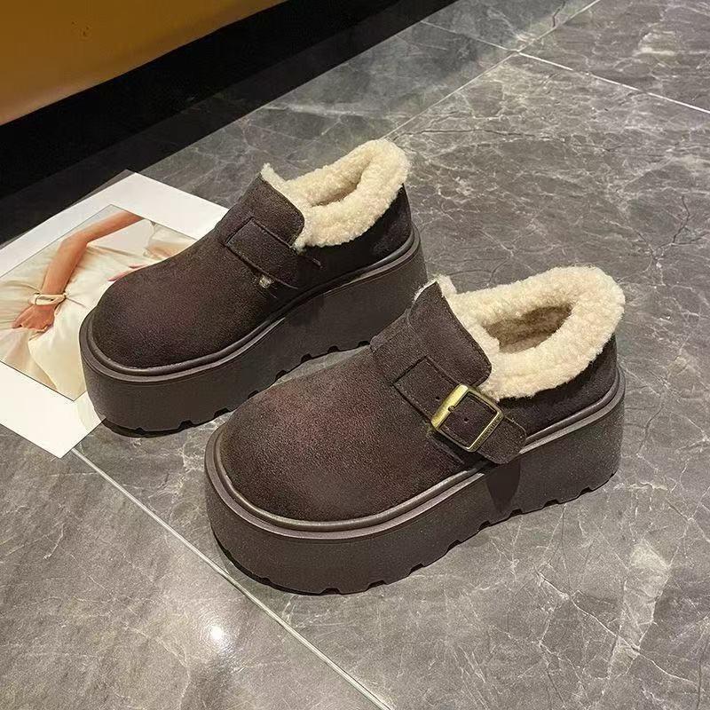 Thick-soled Plush Snow Boots Women's Winter New Women's Shoes Plush Thickened Plush Warm Cotton Shoes