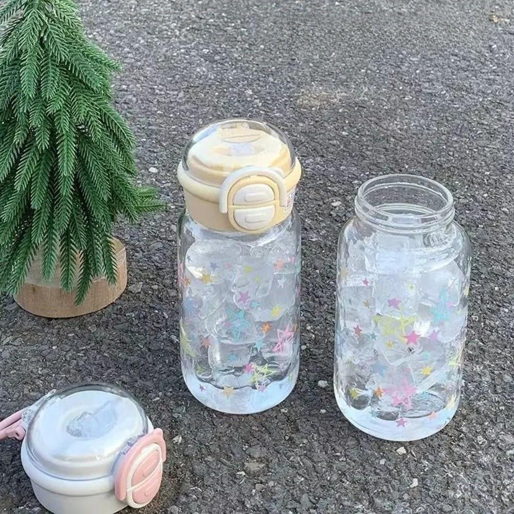 Transparent PC Star Water Bottle 500ML Drinking Cup Kawaii Drinking Bottle  Tea Drinking