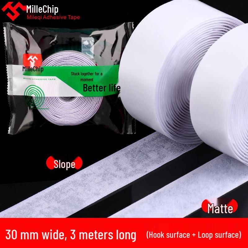 High-Temperature Resistant Eco-Friendly Double-Sided Velcro Hook & Loop Adhesive Sticker for Screens and Curtains