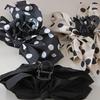 French Polka Dot Big Bow Clip Women's High-end Hair Clip Shark Clip Headdress