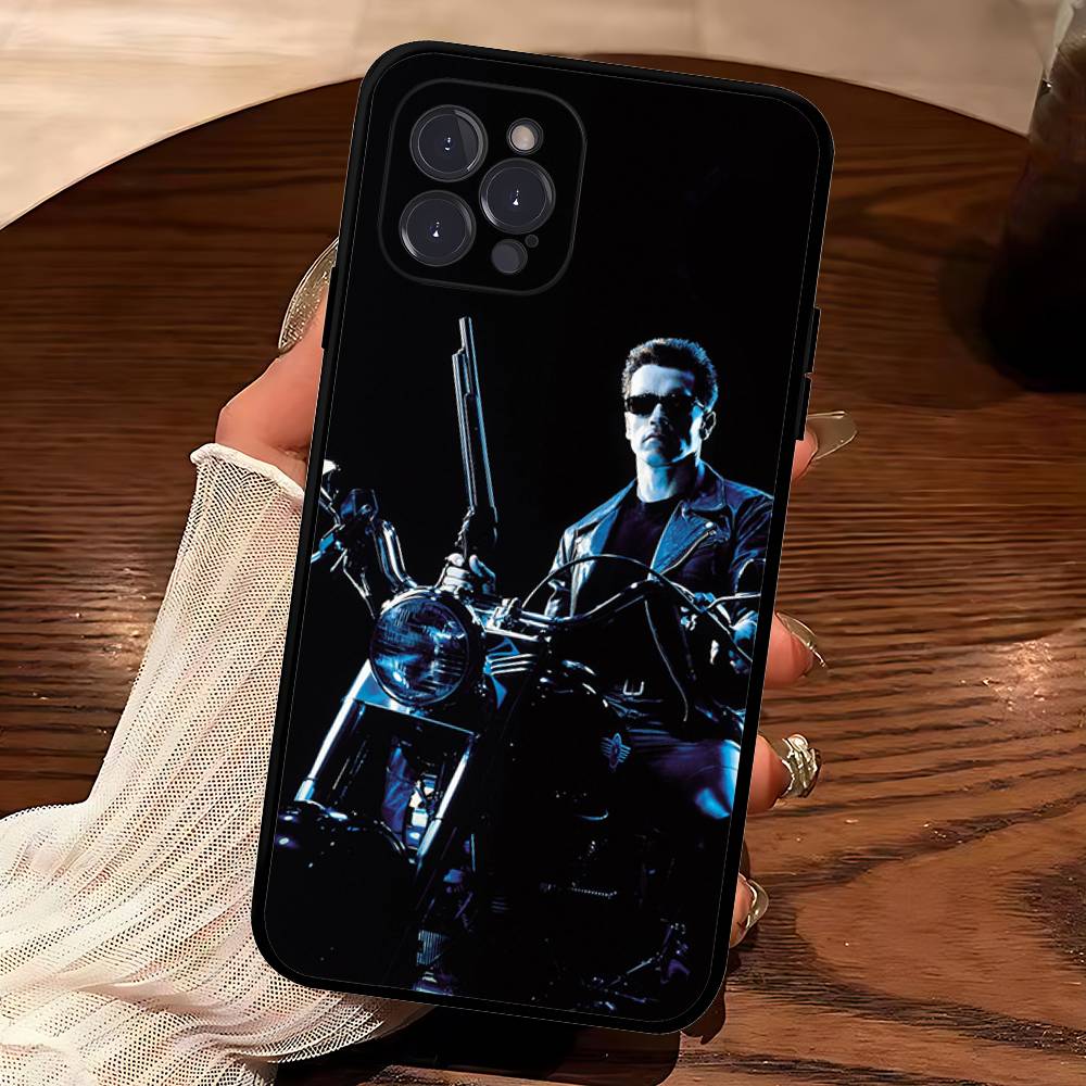 Sci Fi Movie The T-Terminator For Iphone 17 16 15 11 13 14 Pro Max Plus 12 Mini Black Shell Cover Phone Case