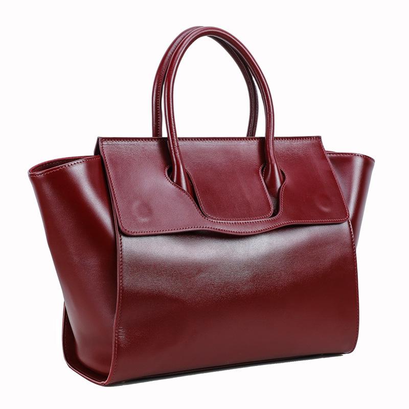 Contacts Full-Grain Cowhide Women s Briefcase, Fits 14.2 Laptop, Large Capacity Handbag