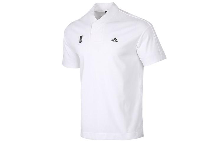 Adidas T Shirts Men s White Stand Collar Moderate Straight Fit FT2752 XL