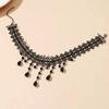 Gothic Spice Girl Necklace Black Tassel Clavicle Chain Light Luxury Temperament Collar