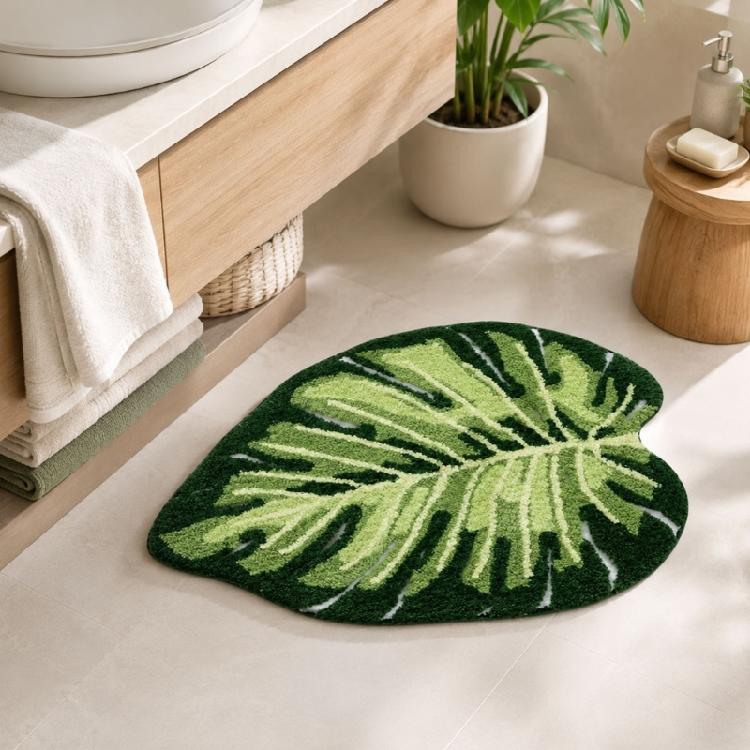 Modern Bathroom Door Mat Super Absorbent Machine Washable NonSlip Shower Floor Mat for Kitchen Bathroom Home Furnishing Rug