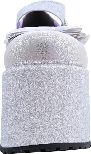 Yosuke Women's Silver Combination Pumps, Sizes 4450039, Sizes 23.0cm-23.5cm