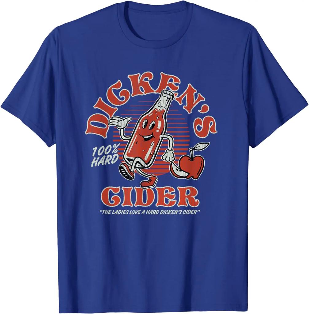 Funny Hard Cider Adult Humor Retro Vintage Mascot Joke T-Shirt