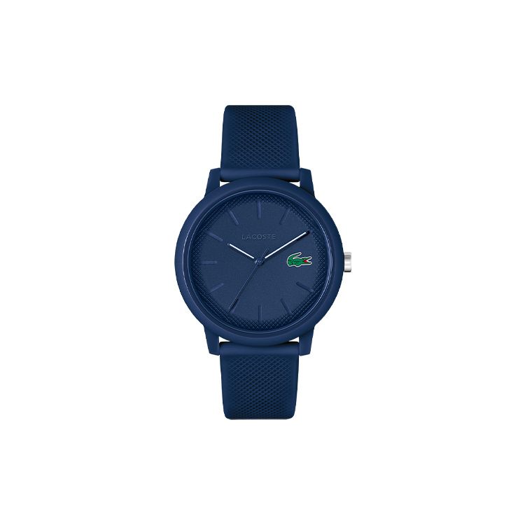 Lacoste 12.12 Series Watch Quartz Movement Silicone Strap 42Mm Blue Dial Men watches 2011172 2011172