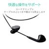 ELECOM Single Earphone for TV Use Inner Ear Type Ear Driver Black [Non-Pressure (Left Only)] 14.2mm "Affinity Sound" 3.0m EHP-TV11IM3BK