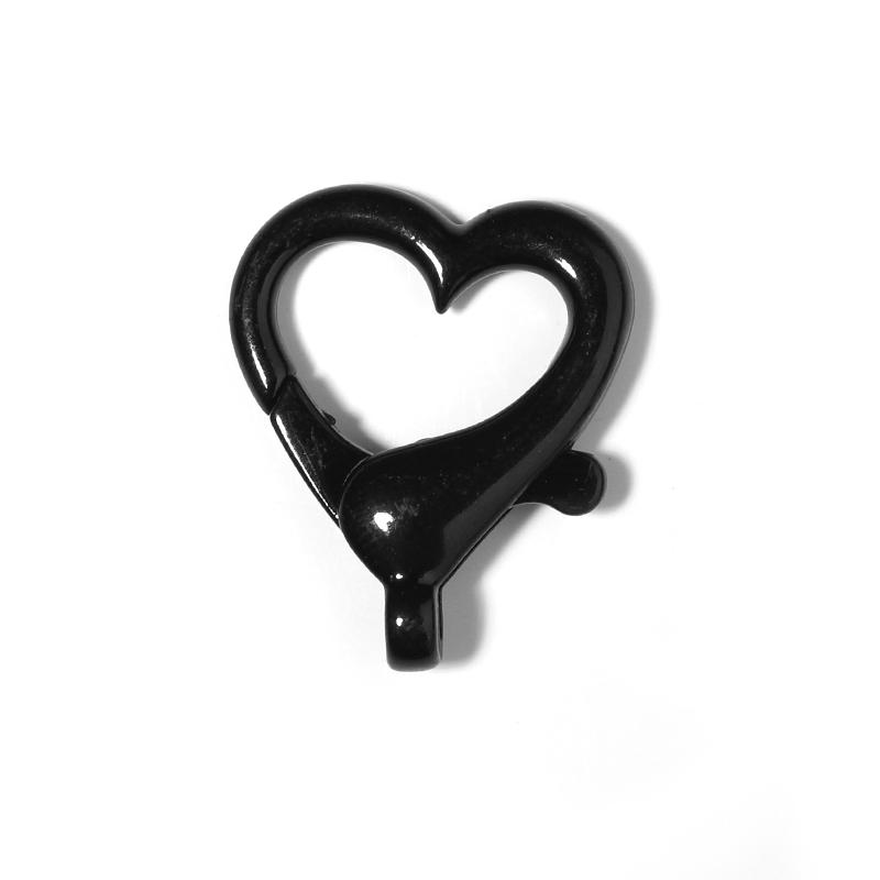 10Pcs/Lot Alloy Lobster Clasps Heart Shape Multicolor Key Chain Sping Buckle for Jewelry Making DIY Key Chains Bag Ornaments