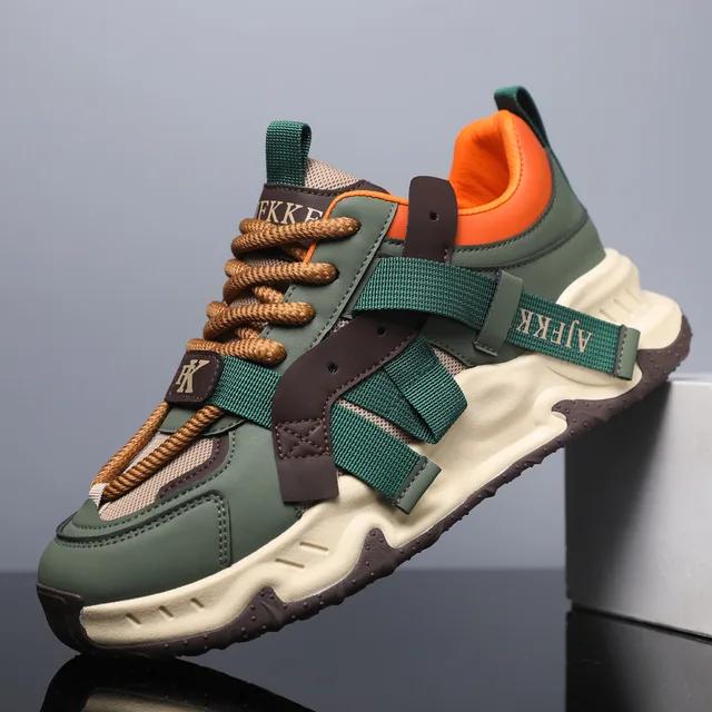 Fashion Fashion Trend Running Sneakers for Men Comfort Hard-wearing Athletic Shoes Outdoor Lace-up Tenis Masculino Summer Breathable