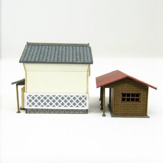 Sankei Miniature Art Petit Papercraft 1/220 Warehouse-2 MP01-142