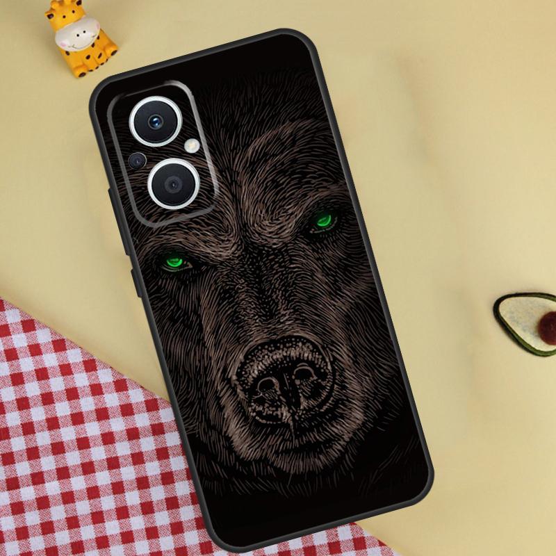 Cute Grizzly Bear Phone Case For OPPO Reno 13 13F 12 11 F 8T 7 8 10 Pro OPPO Find X8 Pro X6 X3 X5 Lite Cover