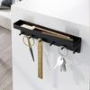 With 6 Hooks Key Holder No Punching Door Rear Shelf Tableware Hanger Key Storage Rack  Entryway