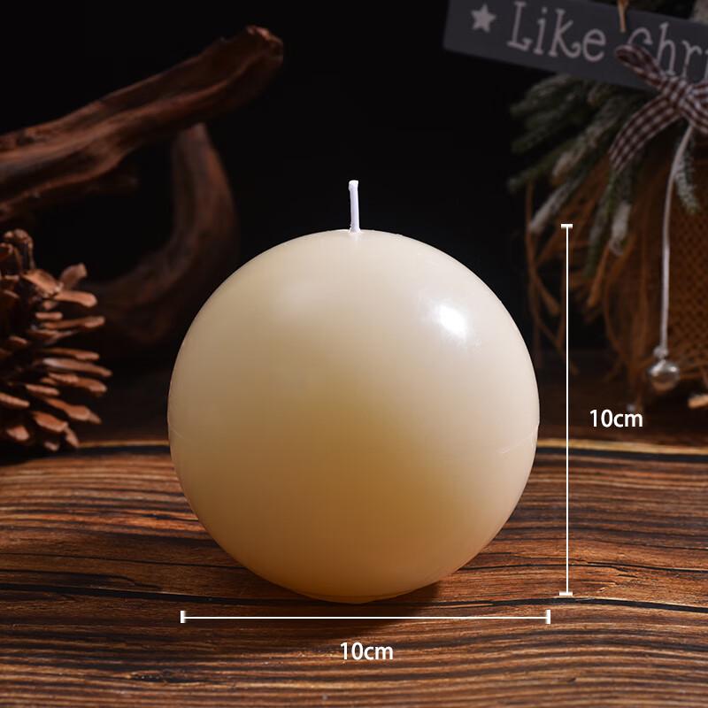 Classic Ivory White Cylindrical Smokeless Candle